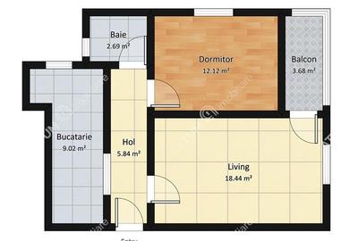 Apartament cu 2 camere decomandat în Aeroport - 5