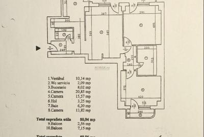 Apartament cu 3 camere decomandat, mobilat în Decebal - 2