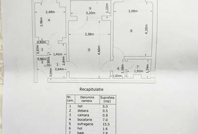 Apartament cu 2 camere semidecomandat în Ultracentral