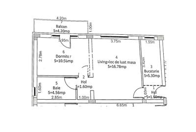 Apartament cu 2 camere în Central