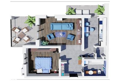 Apartament cu 2 camere în Tudor Vladimirescu