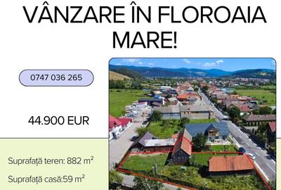 Casă cu 2 camere cu Teren 882 Mp în Floroaia