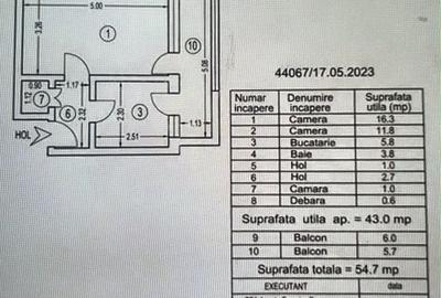 Apartament cu 2 camere în Țiglina 2