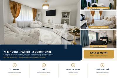 Apartament cu 3 camere decomandat, mobilat în Câmpina