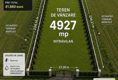 Teren Construcții intravilan de 4927 mp, în Dărmănești - 1