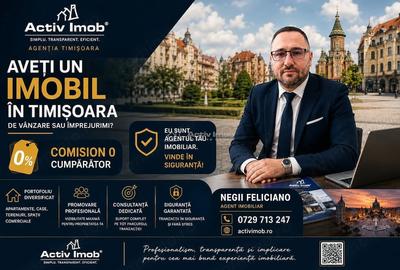 Apartament cu 4 camere decomandat, mobilat în Fabric