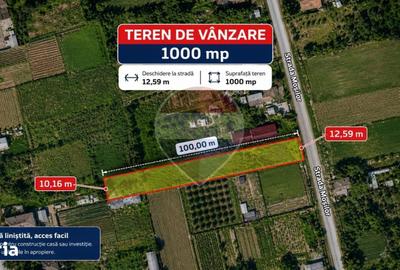 Teren de 1000 mp, în Basarabi