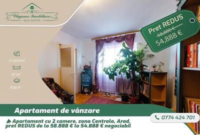 Apartament cu 2 camere semidecomandat, mobilat în Central