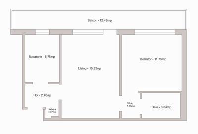 Apartament cu 2 camere semidecomandat în Brâncoveanu