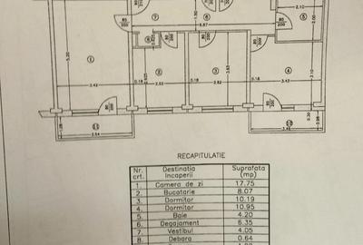 Apartament cu 3 camere decomandat, mobilat în Tineretului - 19