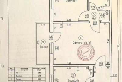 Apartament cu 2 camere semidecomandat în Central
