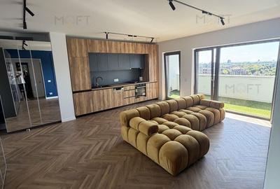 Apartament cu 2 camere semidecomandat, mobilat în Barbu Văcărescu
