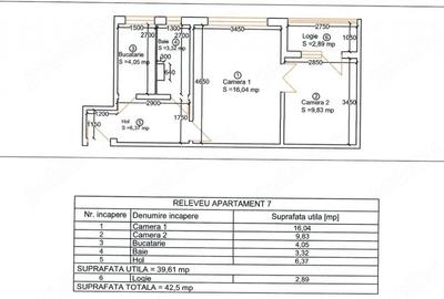 Apartament cu 2 camere semidecomandat în Girocului