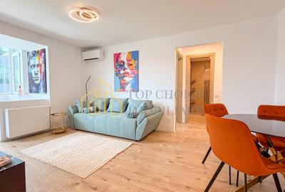 Apartament cu 2 camere decomandat, mobilat în Barbu Văcărescu