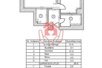 Apartament cu 3 camere semidecomandat, mobilat în Băneasa
