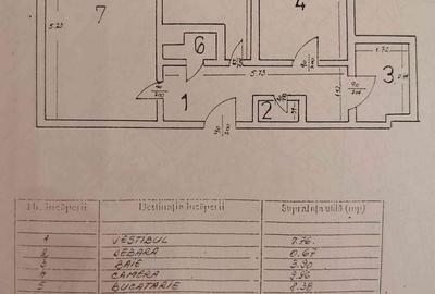 Apartament cu 2 camere decomandat în Moșilor