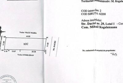 Teren de 509 mp, în Mihail Kogălniceanu