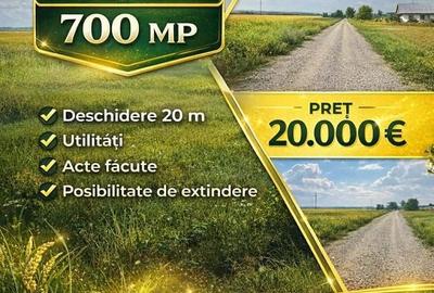 Teren de 700 mp, în Horia - 1