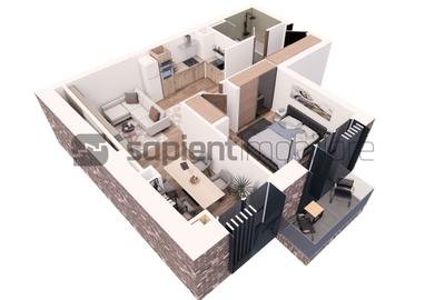 Apartament cu 2 camere decomandat în Ultracentral