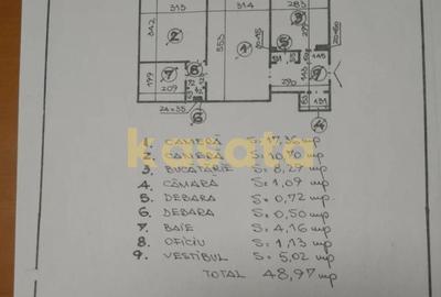 Apartament cu 2 camere în Tei