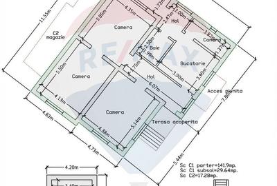 Casă cu 3 camere cu Teren 314 Mp în Central