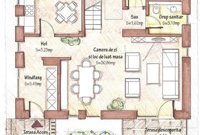 Duplex cu 4 camere cu Teren 300 Mp în Domnești - 2
