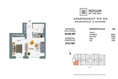 Apartament cu 2 camere decomandat în Neptun - 2