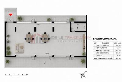 Spațiu comercial, de 218 mp, în Zorilor