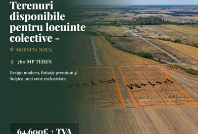 Teren Construcții intravilan de 760 mp, în Moșnița Nouă