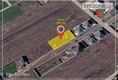 Teren Construcții intravilan de 500 mp, în Clinceni