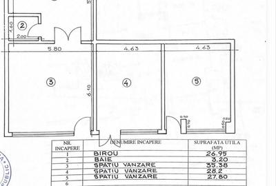 Spațiu comercial, de 121 mp, în E3