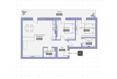 Apartament cu 3 camere decomandat în Iancu Nicolae