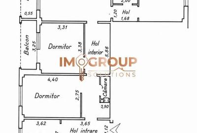 Apartament cu 4 camere în Mircea cel Bătrân