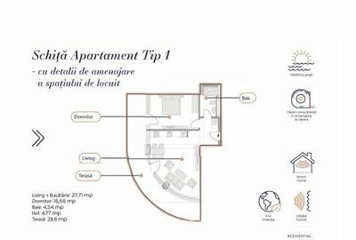 Apartament cu 2 camere în Central - 7
