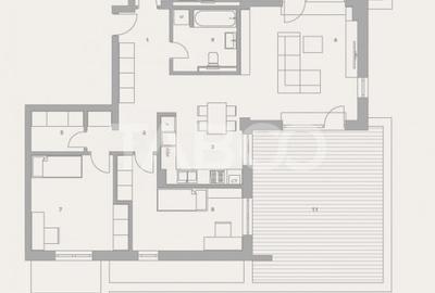 Penthouse cu 4 camere decomandat în Turnișor - 3