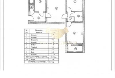 Apartament cu 3 camere semidecomandat în Drumul Taberei