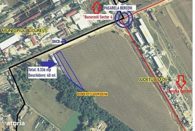 Teren de 8336 mp, în Berceni - 2