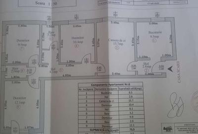Apartament cu 4 camere în Central