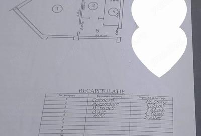 Garsonieră decomandată în Central