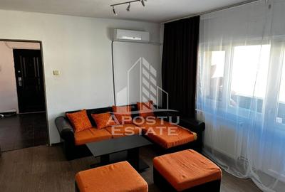 Apartament cu 2 camere semidecomandat, mobilat în Torontalului