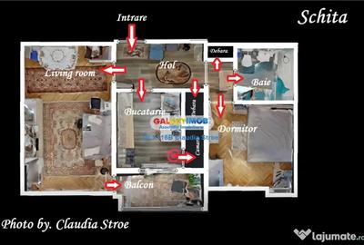 Apartament cu 2 camere decomandat, mobilat în Gorjului