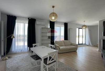 Apartament cu 3 camere semidecomandat, mobilat în Pipera