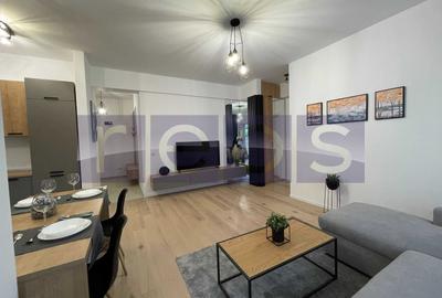 Apartament cu 2 camere semidecomandat, mobilat în Băneasa