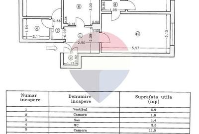 Apartament cu 3 camere semidecomandat în Rahova