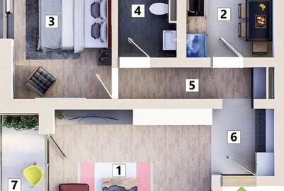 Apartament cu 2 camere decomandat în Torontalului - 14