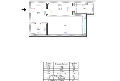 Apartament cu 3 camere decomandat în Central - 6