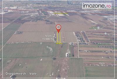 Teren Construcții intravilan de 15000 mp, în Dragomirești-Vale