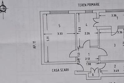 Apartament cu 2 camere decomandat în Central