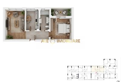 Apartament cu 2 camere decomandat în Berceni - 1