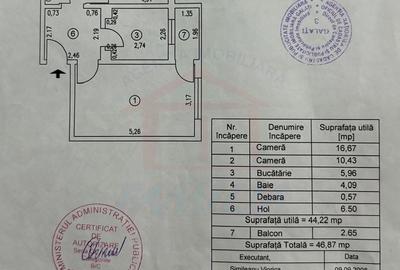 Apartament cu 2 camere decomandat în Micro 21